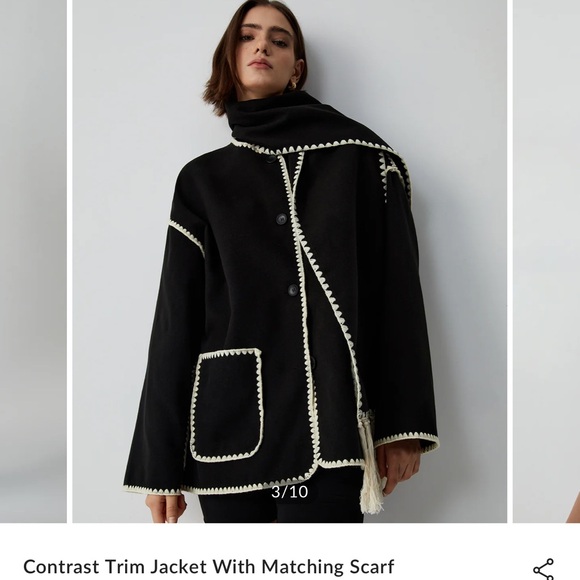 Commense Black Cape with White Trim - Picture 1 of 15
